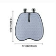 thumbnail image 2 of RKSTN Car Seat Cushion Summer Single-Piece Ventilated and Breathable Cool Cushion Net Celebrity Car Interior and Rear Seat Cover Four Seasons Universal Seat Cover Gray Cushion A, 2 of 5
