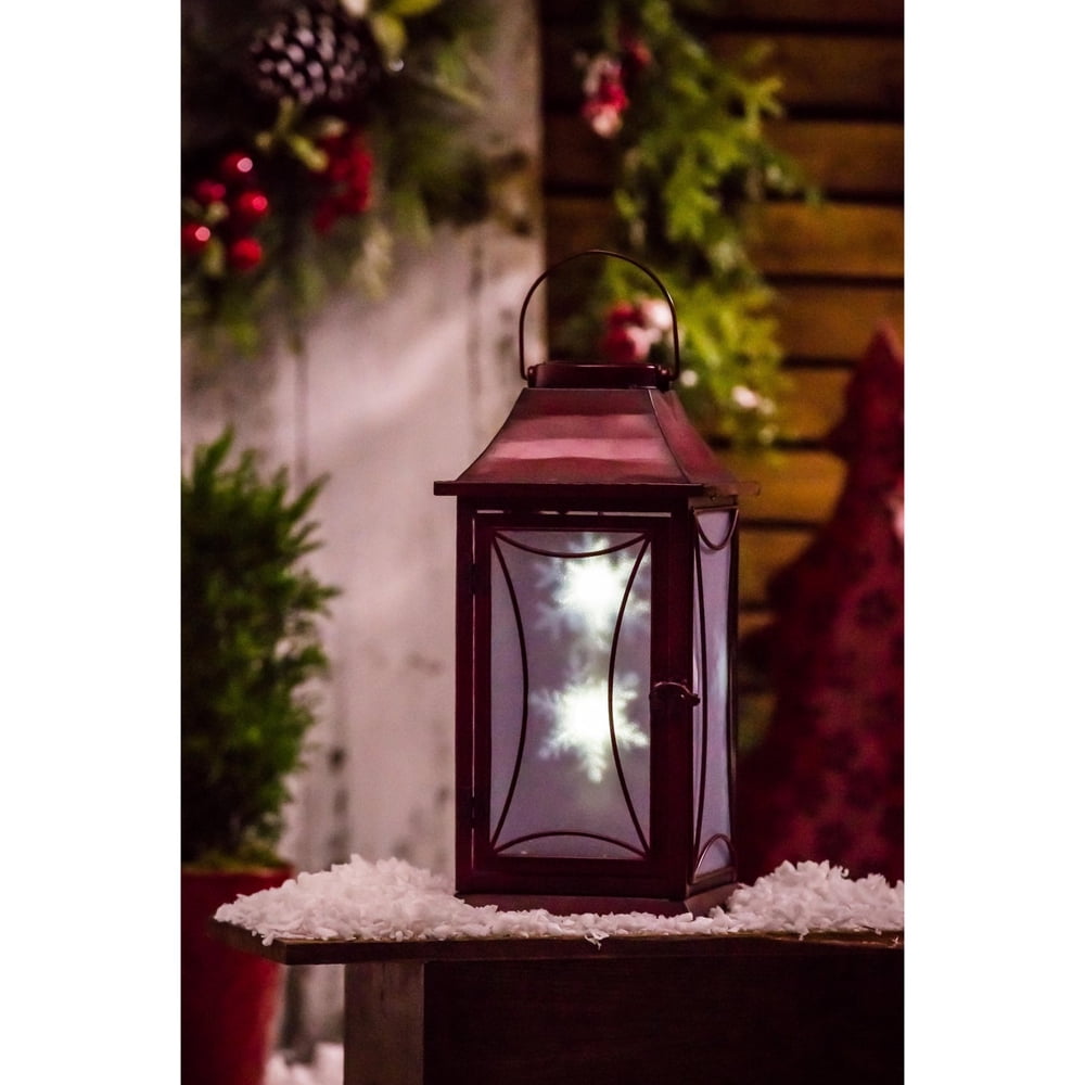 snowflake solar lantern