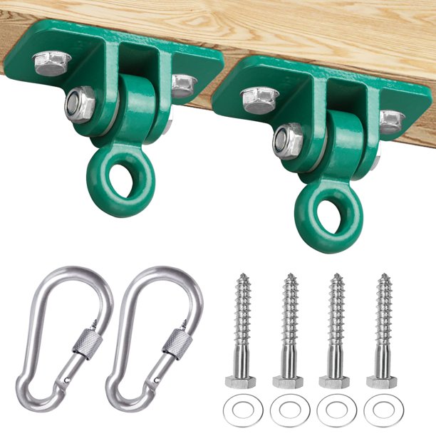 Perchas giratorias BETOOLL de 1090 kg de capacidad, color verde pesado (2 unidades)