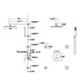 thumbnail image 5 of Three Functions Shower Set, Pressure Balanced Complete Shower Faucet with 4pcs of Body Jets with Rough-in Valve, 5 of 5