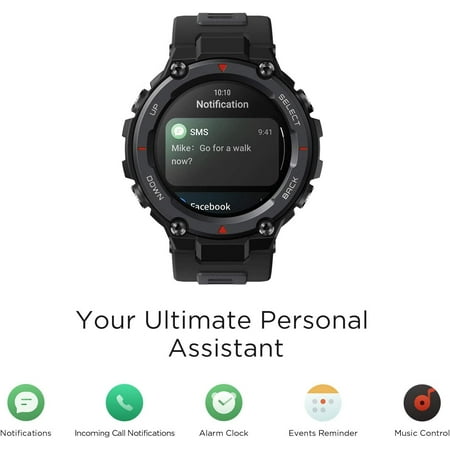 Amazfit - T-Rex Pro Smartwatch 1.3" Polycarbonate - Steel Blue