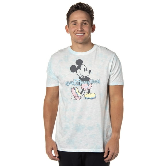 Disney Men's Walt Disney World Mickey Mouse Classic Pose Tie-Dye T-Shirt