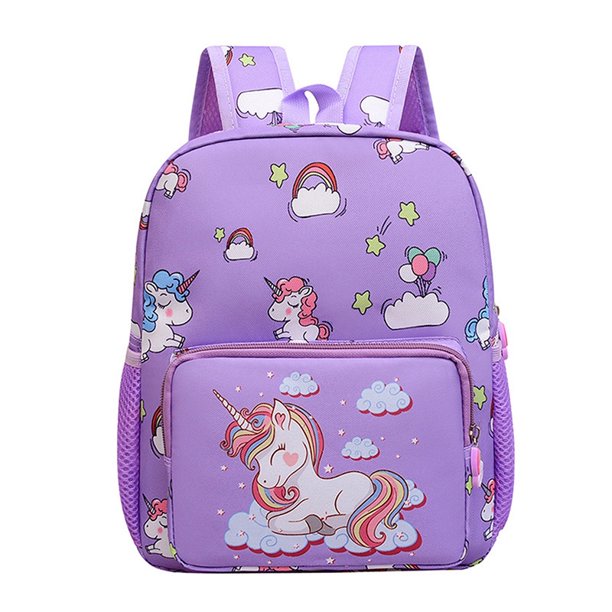 Bolsa De Unicornio Linda Mochila De Dibujos Animados Escolar Para Niños Portátil De Viaje