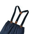 thumbnail image 2 of YTDSCS Toddler Kids Boys Overalls Straight Jeans for Boys Autumn and Winter Elastic Adjustment Suspenders Royal Blue Pants Banquet, 2 of 3
