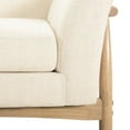 thumbnail image 6 of Noble House Modern Beige Fabric Loveseat with Cushioned Seats, 6 of 8