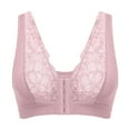 thumbnail image 4 of Weikingp Bras For Sagging Breasts Plus Size Bras For Women Comfortable Bras For Older Women Racerback Bralettes For Women Wireless Pushup Bra For Women Pink XL, 4 of 5