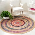 thumbnail image 2 of SAFAVIEH Natural Fiber NFB301U Pink / Natural Rug, 2 of 4