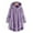 Purple, variant on Womens Fuzzy Jacket Sherpas Plus Size Button DownHoodie Soft Comfy Fleece Lined Winter Coat with Pockets Warm Outerwear Fall Winter