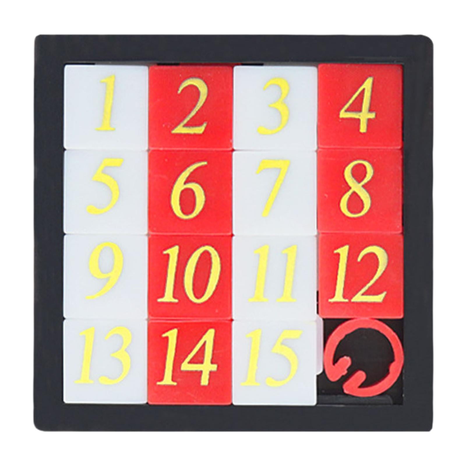 HILABEE Number Sliding Puzzle IQ Game, Logical Game, Portable Puzzle Game Learning Tool,
