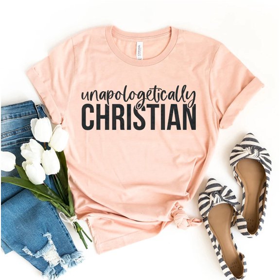 Unapologetically Christian T-shirt Faith Shirt Tee Bible Verse Top Religious Gift Church Shirts Spiritual God Choose Life Pro Save