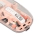 thumbnail image 3 of M Buder Mouse Inalámbrico Bluetooth Transparente 2.4G Recargable 2400 DPI Luz RGB Rosa, 3 of 9