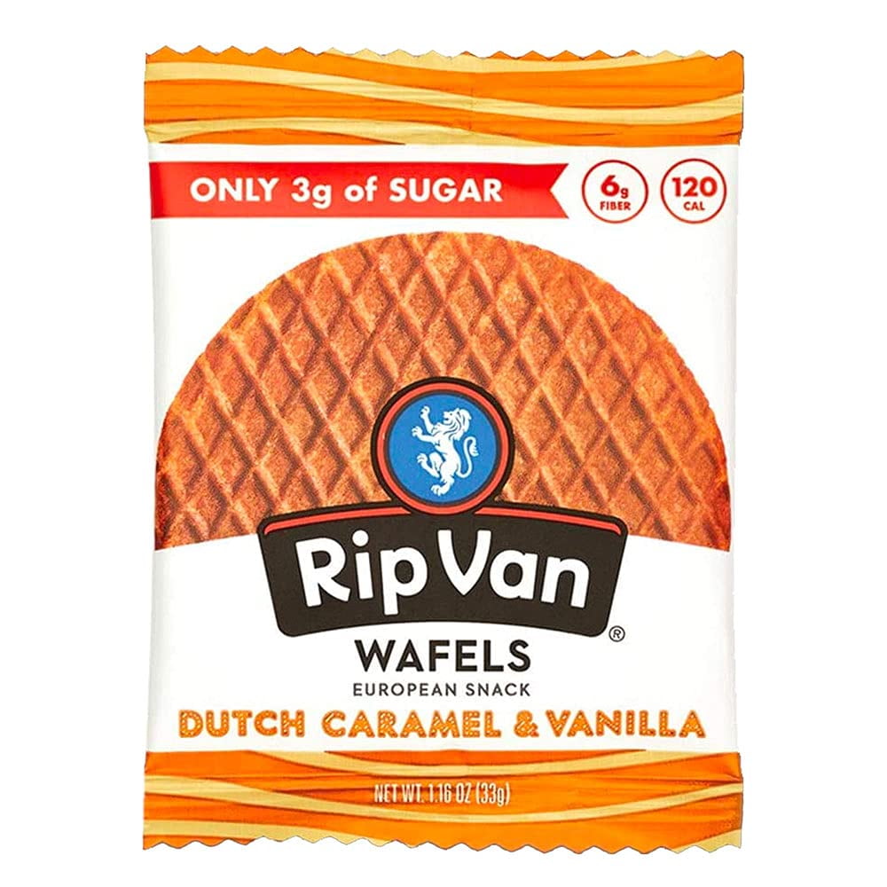 Rip Van Wafels, Dutch Caramel and Vanilla, 12 Ct