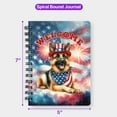 thumbnail image 5 of German Shepherd Patriotic Welcome for 4Th of July Independence Day Spiral Bound Journal Alsatian Dog Lover Gifts 5x7in Spiral Notebook - 00010, 5 of 5
