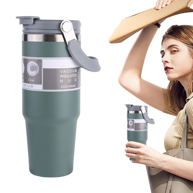 Con Aislamiento Térmico Al Botella Deportiva 30oz Asa para Mujeres Y Hombres