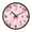 Bows and Hearts Pattern, variant on Voice Activated Clock with Glow Light 12 Inch Large Silent Wall Clock Battery Operated for Home Decor A Heart-shaped Cloud