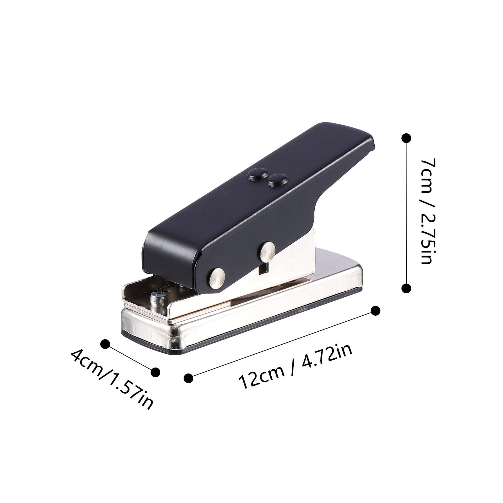 HOOWIFFY 1Pc Guitar Punch Tool for DIY Picks Durable Black Guitar Making Accessories Holder