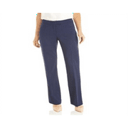 Anne Klein Women's Flare Leg Stretch Twill Pants Blue Size 16