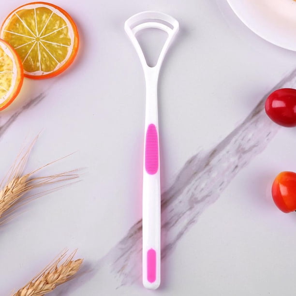 Cepillo de lengua Raspador de lengua antideslizante para adultos Herramienta de limpieza de lengua Kit dental