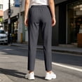 thumbnail image 5 of IYYVV Stretch Active Pants for Women Comfy Fit Quick Dry Athletic Pants Running Hiking Joggers with Zipper Pockets Gray 2XL, 5 of 5