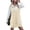 Beige, variant on Women Vest Dress Knit Sweater Dresses Oversized V Neck Sleevelss Pullover with Pockets