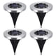 thumbnail image 1 of Juego de 4 luces solares de 8 LED, luces solares blancas, luces de jardín impermeables para exteriores, jardín, patio, luz blanca, 1 of 5