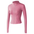 thumbnail image 7 of Jackets for Women Slim Fit Yoga Workout Full Zip Long Sleeve Running Athletic Quick-Dry Top with Thumb Holes Light Weight Jacket, 7 of 7