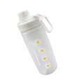 thumbnail image 2 of Yuarrent Botellas de agua de 600ml, pequeña Margarita de plástico transparente con pajita, botella de agua esmerilada creativa con cuerda Type7 NO7, 2 of 6