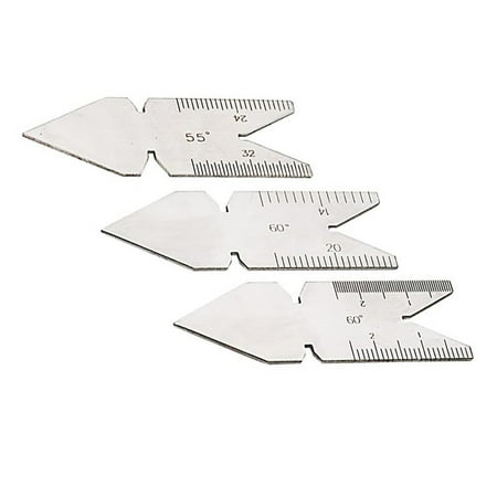 

4-piece 55&60 ° gauge metric and inch integrated thread gauge center gauge