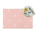 thumbnail image 4 of YFYANG Washable Heat-Resistant Placemats, 70% PVC/30% Polyester, Pastel Leaf Pattern Kitchen Table Mat, 12" x 18" 4 Piece, 4 of 6