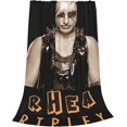 thumbnail image 2 of Rhea Wrestler Ripley Throw Blanket Lightweight Air Conditioner Blanket King Size Blankets for All Seasons Funny Blankets for Office for Running 40"x30", 2 of 8