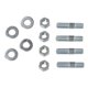 thumbnail image 3 of Conjunto de Pernos de Cburador, Sellado de Carbohidratos de Alta Precisión de Metal de Zinc Brillante Con Espaciadores para Coles de Admisión de Hilos de 5/16 Pulgadas, 3 of 7