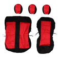 thumbnail image 4 of funtasica Housse de Siège Auto Accessoires Auto Polyester Installation Facile Universelle Rouge, 4 of 9