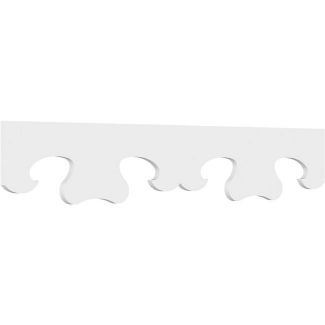 Ekena Millwork RUNP08X0625X48EVR 8 x 48 Po Terrain 0,62 Po Everett Architecture Grade PVC Course Garniture