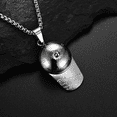 thumbnail image 4 of Baseball Necklace - Bikers Necklace - Baseball Accessories - Baseball Jewelry (Silver Chalice), 4 of 7