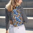 thumbnail image 5 of Lsque Colorful Butterfly1 Pattern Canvas Daypack, Durable Backpack, High-quality Versatile Backpack,Vintage Compact Backpack-Small, 5 of 6