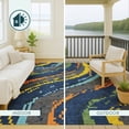thumbnail image 4 of Addison Rugs Chantille Indoor/Outdoor Transitional Kids Navy Machine Washable Runner Rug, 2'3" x 7'6", 4 of 8