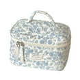 thumbnail image 2 of Bolsa de Cosméticos Floral, Bolsa de Maquillaje Estética con Asa, Bolsa de Aseo de Algodón, Bolsa de Maquillaje de Viaje Acolchada para Mujeres Y, 2 of 9