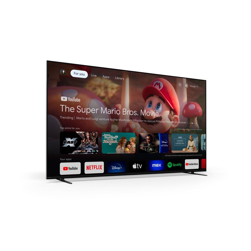 Sony 55" class BRAVIA 7 Mini LED QLED 4K HDR Smart Google TV K55XR70, 2024 Model gallery view
