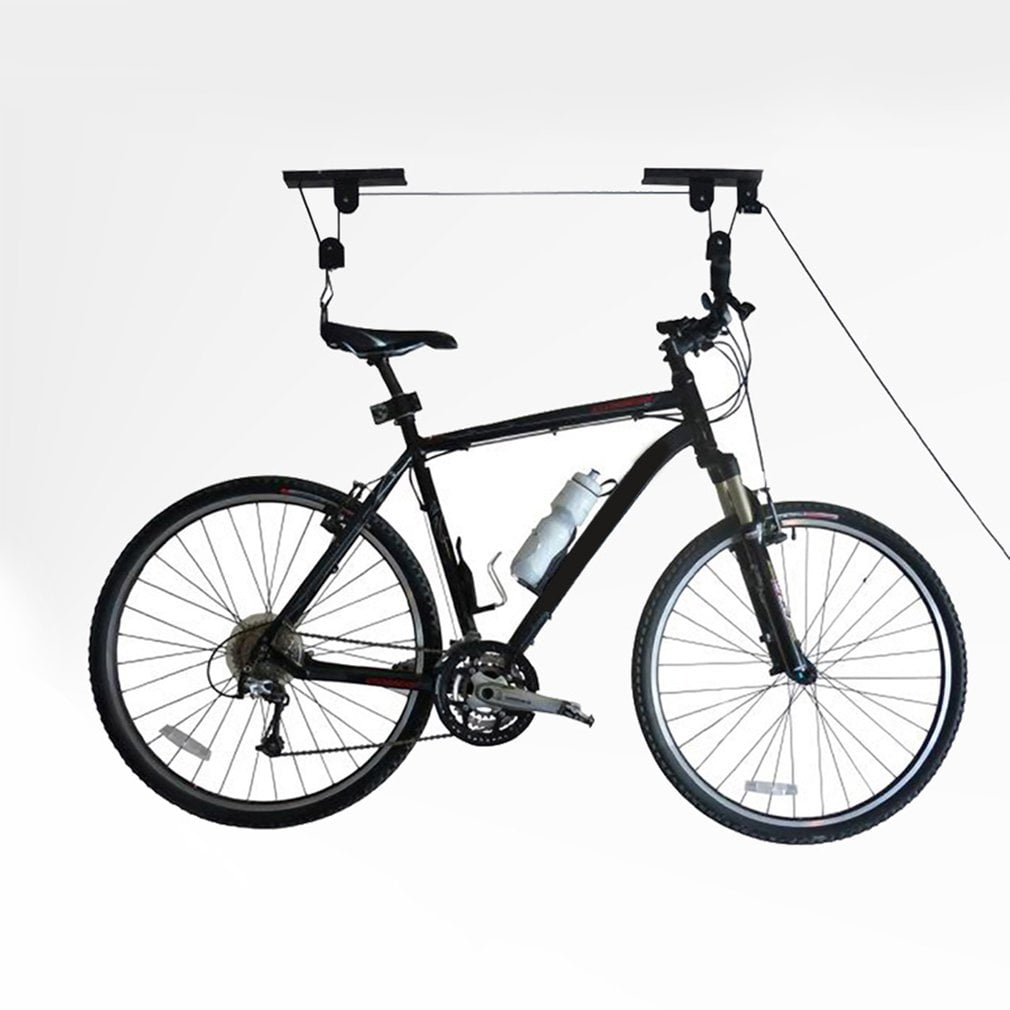 Bike Lift Ceiling Mount Hoist Storage Garage Hanger Pulley