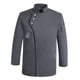 thumbnail image 2 of Unisex abrigo camarero camarera ropa desgaste botón ligero uniforme para Gris 2XL Jinwen chaqueta de cocinero, 2 of 8