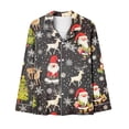 thumbnail image 5 of VBTAPA Womens Christmas Pajama Sets 2 Piece Pjs Sleepwear Soft Comfy Loungewear Cute Snowman Printed Long Sleeve Button Down Shirt Matching Pants Set Xmas Gift 2025 Gray XXL, 5 of 5