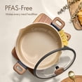 thumbnail image 3 of Stock Pot with Lid, 7Quart Ceramic Soup Pot Non Toxic, Nonstick Cooking Pot for Pasta, Induction Ready, Even Heating, Dishwasher Safe, Black, 3 of 7