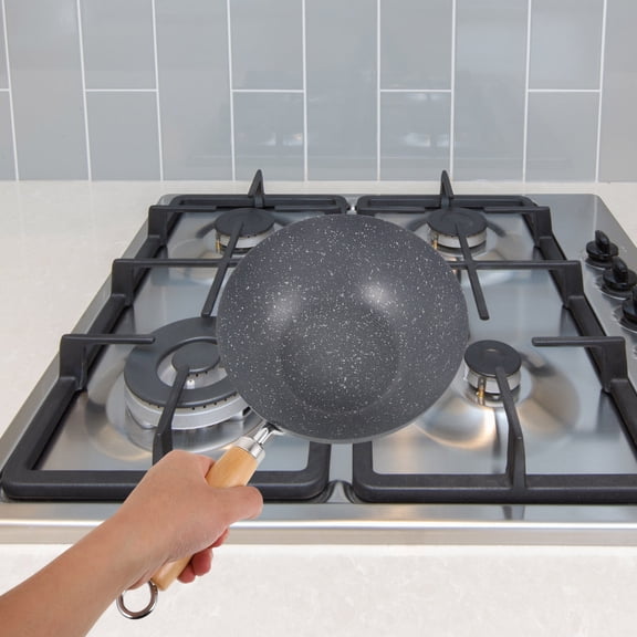 LOLIPPYY Small Stainless Steel Wok Assorted Colors for Kitchen Cooking, Easy to Clean Multifunctional Frying Pan