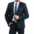 thumbnail image 4 of Cloudstyle Mens Slim Fit 3 Piece Suit Classic Business Wedding Outfit Sets, Polyester, 4 of 7