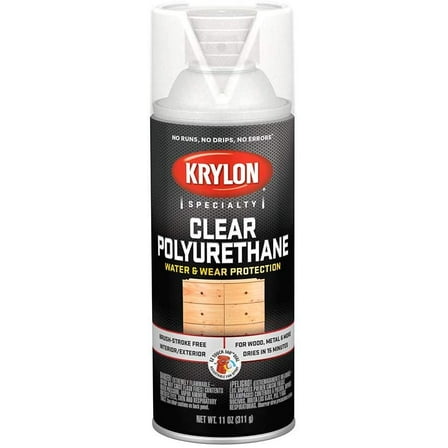 Krylon K07006007 Clear Polyurethane Gloss Finish, 11 Ounce