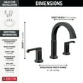 thumbnail image 6 of Delta 35588-Dst Tetra 1.2 GPM Widespread Bathroom Faucet - Lumicoat Stainless, 6 of 7