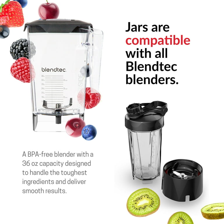 Blendtec Pro 800 Blender with Travel Bottle, 90 oz Jar, and