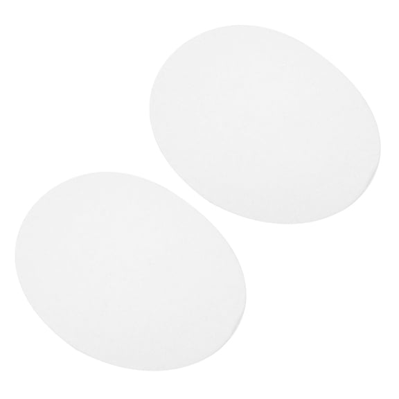 FESTFENDS Sew Embroidery Patches 1 Pair White for Clothes and Bags