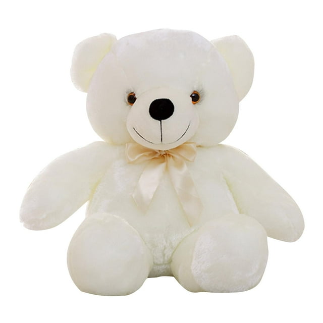 Oso de juguete Creative LED Teddy Bear Animals Juguete de peluche de Navidad Blanco-50cm