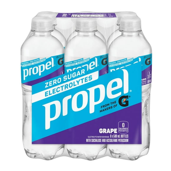 Propel Grape enhanced water with Gatorade electrolytes, 500mL bottles, 6 pack, 6x500mL
